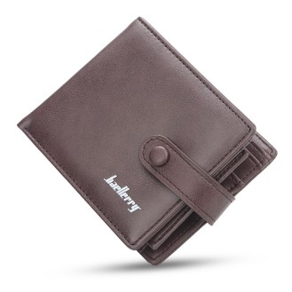 Kleine herenportemonnee met een sluiting BAELLERRY D1305 Koffie.