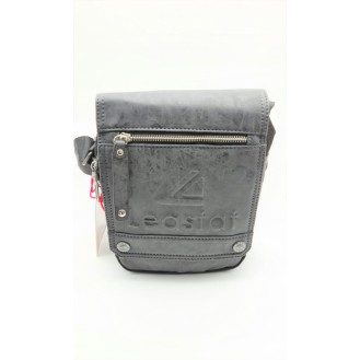 Mannen schoudertas LEASTAT zwart 9687 (Men's crossbody bag LEASTAT black 9687)
