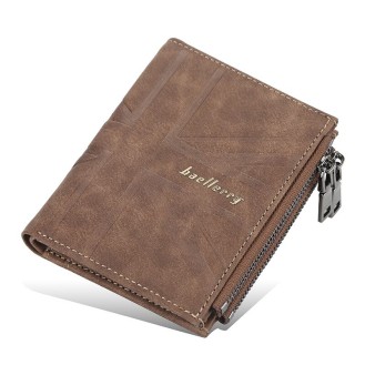 Heren portemonnee met rits BAELLERRY DR056 Bruin (Men's zippered wallet BAELLERRY DR056 Brown)